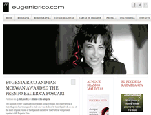 Tablet Screenshot of eugeniarico.com